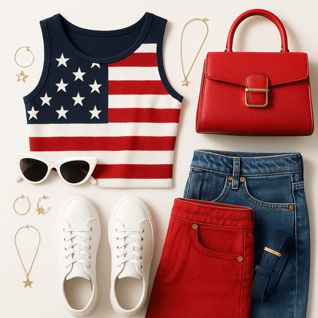 Red White & Blue Fashion & Accessories