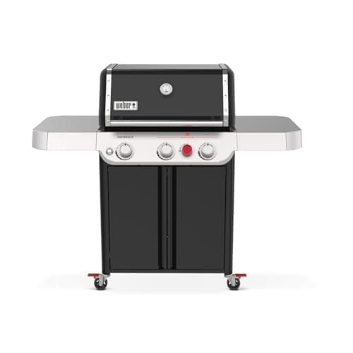 Weber Genesis E-325 Liquid Propane Gas Grill for Outdoor Cooking, 3 Burners, Black