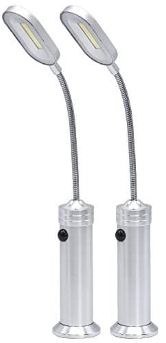 LED Concepts BBQ Grill Lights Magnetic Base Super-Bright LED Lights-360 Degree Flexible Gooseneck, Weather Resistant, Task Lighting Barbecue Grilling, 2 Pack