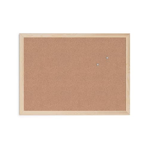 U Brands Cork Bulletin Board,18 x 24 Inches, Light Birch Wood Frame (265U00-01)