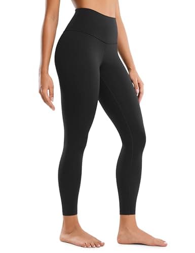 CRZ YOGA Butterluxe High Waisted Lounge Legging 25" - Buttery Soft Workout Yoga Pants Black Medium