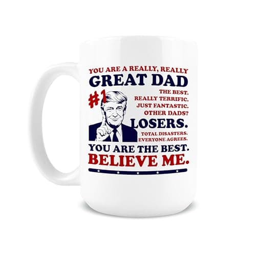 Hogg Best Dad Ever Mug, 15 oz Ceramic Funny Coffee Cup, Gifts for Fathers Day Mug for Dad, Fathers Day Cups