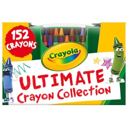 Crayola Ultimate Crayon Box Collection (152ct), Bulk Crayons for Kids, Must Have Preschool & Kindergarten Classroom Supplies, Back to School Gift for Kids
