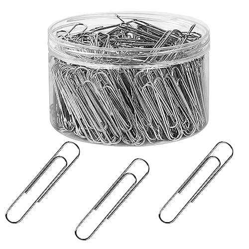 280 Pcs Large Paper Clips, 2 Inch Jumbo Silver Paperclips, Stainless Steel, for Office, School and Teacher Supplies