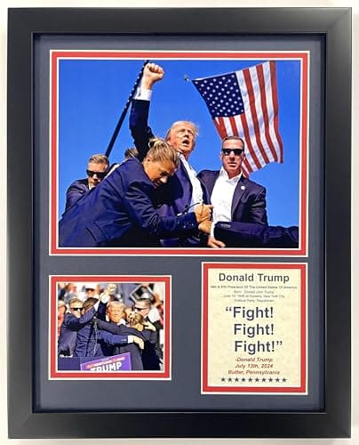Donald Trump | America's 45th and 47th President | Framed 12"x15" Double Matted Photos (Rally)