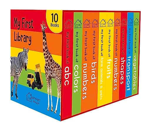 My First Library: Boxset of 10 Board Books for Kids