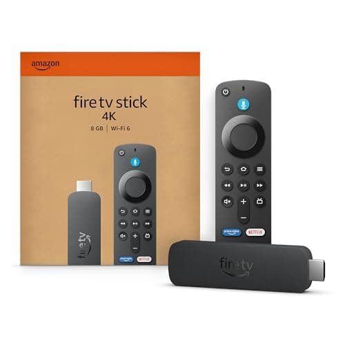 Amazon Fire TV Stick 4K (newest model) with AI-powered Fire TV Search, Wi-Fi 6, stream over 1.8 million movies and shows, free & live TV